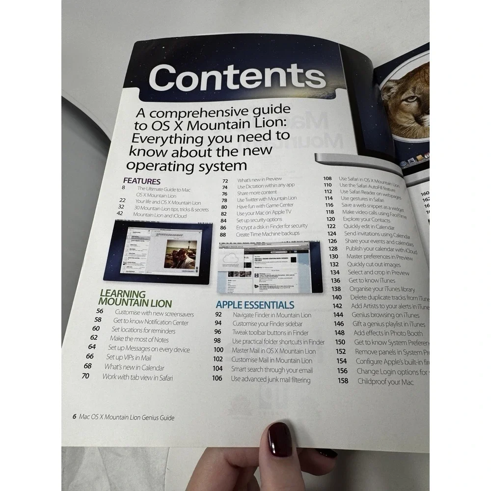 Genius Guide Mac OS X‎ Mountain Lion 2012 Volume 1 Older Technology Book Apple